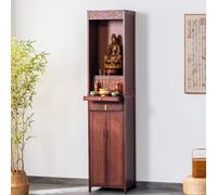 GSATREY Armoire D'Autel, Table De MéDitation Spirituelle, Table D'Autel avec Rangement, Support pour Statues Bouddhistes, Style Chinois, pour PrièRes, Culte(Red,50 * 38cm/19.7 * 15in)