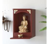 GSATREY Autel Bouddhiste, Brûleur D'encens Bouddhiste, Guan Gong Guanyin Statue De Bouddha Stand De Culte Piédestal Table De Puja Autel De Méditation(Red,26 * 45cm/10.2 * 17.7in)