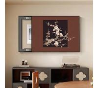 GSATREY Cache Tableau Electrique Decoratif, Couvercle de Panneau Électrique Mural, Étanche À la Poussière et À l'eau, Decoration Murale, for Salon, Dortoir et l'hôtel(Black-2,60 * 50cm/23.6 * 19.7in)