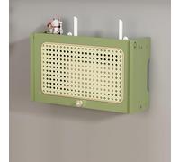 GSATREY Coffret de Rangement pour Routeur, Boîtier de Rangement Ventilé pour Routeur Wi-FI, Armoire Ventilée, Solution de Rangement et de Décoration Optimisée(Green,40 * 11.5 * 23cm/15.7 * 4.5 * 9in)