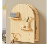 GSATREY Couvercle de Panneau Électrique Mural, Armoire de Couverture de Boîte À Fusibles Amovible Créative, Hide Meter, for Salon, Dortoir et l'hôtel(Wood color,40 * 80cm/15.7 * 31.5in)