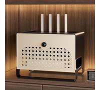 GSATREY Rangement Box Internet, Boîte de Rangement pour Routeur WiFi, Cable Management l'etagère, pour Salon, TV, Étagère pour la Décoration de la Maison