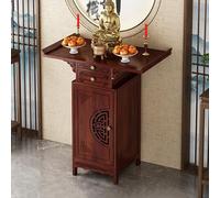 GSATREY Table d'autel, Armoire de Style Oriental, Armoire Sanctuaire De Bouddha, Autel De Méditation Bouddhiste Relaxant avec Rangement, for Salon, Salle D'étude(66 * 40 * 100cm/26 * 15.7 * 39.4in)