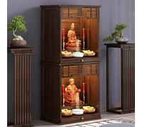 GSATREY Table D'Autel Bouddhiste, Autel Bouddhiste, Piédestal Bouddha for Encens, la Prière et Les Pratiques Spirituelles, pour Prière, Offrande et Encens(63 * 42 * 138cm/24.8 * 16.5 * 54.3in)