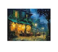 GSBRSNTS 5D Diy Diamant Peinture,Terrasse de café,Point De Croix Diamant,Mosa?que Artisanat Peinture Décorative(30 x 40 cm/11.81 x 15.74 pouces)-AA75