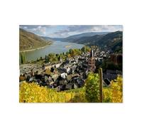 GSBRSNTS Bacharach,Peinture par Numéro Kits pour Adultes sur Toile Décoration De La Maison Art Image Cadeau(30x40cm) 11.8x15.7 pouces-AR13