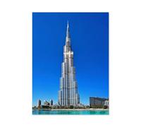 GSBRSNTS Burj Khalifa,Peinture par Numero Adulte, Cadeau de Peinture à l'huile de Bricolage numérique pour Enfants Adultes Peindre par Nombre Kits(30x40cm-AF63