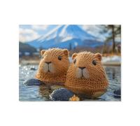GSBRSNTS Capybaras,Peinture par Numéro Kits pour Adultes sur Toile Décoration De La Maison Art Image Cadeau(20x30cm-AH61