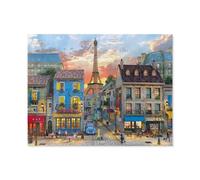 GSBRSNTS Les rues de Paris,Vintage Métal Étain Signe Rétro Fer Affiche Peinture pour la Maison Bar Café Cuisine Restaurant Décoration Murale(15x30cm 6x12 inch-C35