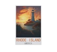 GSBRSNTS Peindre par Nombre Peinture par numéro,Rhode Island, Amérique,Kit Complet Peintures À l'huile Image par Numéros Photo À La Main Enfants(20x30cm) 7,8x11,8 pouces-AM4