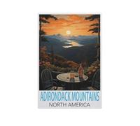 GSBRSNTS Peinture au numero pour adulte enfants,Montagnes Adirondack, Amérique du Nord,DIY Painting by Numbers numéro Cadeau de Peinture pour Enfant Décorations(40x50cm) 15.7x19.6 pouces-AK79