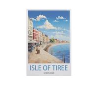 GSBRSNTS peinture par numero adulte Cadeau de Peinture à l'huile de Bricolage numérique,Île de Tiree, Écosse,pour Enfants Adultes Peindre par Nombre Kits Home Decor(30x40cm-AI39