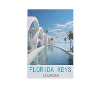 GSBRSNTS peinture par numero adulte Cadeau de Peinture à l'huile de Bricolage numérique，Keys de Floride, Floride，pour Enfants Adultes Peindre par Nombre Kits Home Decor（20x30cm） 7,8x11,8 pouces-AM91