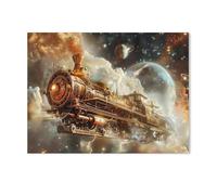 GSBRSNTS peinture par numero adulte Cadeau de Peinture à l'huile de Bricolage numérique，Steampunk dans l'espace，pour Enfants Adultes Peindre par Nombre Kits Home Decor(50x60cm-AF51