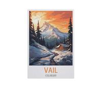 GSBRSNTS Peinture par Numero Adulte et Enfant,Vail, Colorado,DIY Peinture Numero Adulte,Activité Manuelle Kit de Loisirs Créatifs Adultes, Peinture Numéro Kit Complet, Decor Chambre(20x30cm-AI88