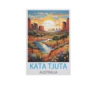 GSBRSNTS Peinture par Numero pour Enfants,Kata Tjuta, Australie,DIY Peinture à l'huile Peindre par Nombre Kits sur Toile à Faire soi-même avec Pinceaux(40x50cm) 15.7x19.6 pouces-AL30