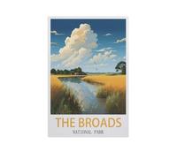 GSBRSNTS Peinture par Numero pour Enfants，Parc national des Broads，DIY Peinture à l'huile Peindre par Nombre Kits sur Toile à Faire soi-même avec Pinceaux(30x40cm-AI46