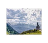 GSBRSNTS Peinture Par Numéros,Église de Tegernsee sur le Wallberg avec vue sur les Alpes,Kits De Peinture À L'Huile Numérique Bricolage Sur Toile Avec Pinceaux Et Pigments Acryliques-AH22