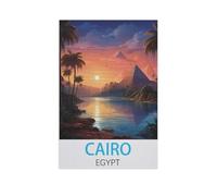 GSBRSNTS Peinture par numéros pour adulte,Le Caire, Égypte,Kit de peinture à l'huile sur toile DIY avec pinceaux(40x50cm) 15.7x19.6 pouces-AJ27