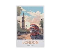 GSBRSNTS Peinture par numéros pour adulte,Londres, Angleterre,Kit de peinture à l'huile sur toile DIY avec pinceaux(50x60cm-AI83