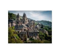 GSBRSNTS Peinture Par Numéros Pour Adultes Débutants，Conques, le village，Kits De Peinture À L'Huile Numérique Bricolage Sur Toile Avec Pinceaux Et Pigments Acryliques（40x50cm） 15.7x19.6 pouces-AR94