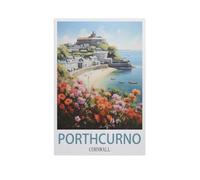 GSBRSNTS Porthcurno, Cornouailles,Peinture par Numero Adulte, Cadeau de Peinture à l'huile de Bricolage numérique pour Enfants Adultes Peindre par Nombre Kits(20x30cm-AI79