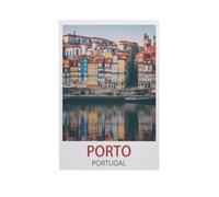 GSBRSNTS Porto, Portugal，Kit de peinture diamant 5D bricolage, strass point de croix, broderie à la main cadeau de vacances adulte/enfant（30 x 40 cm/11.81 x 15.74 pouces）-AN43