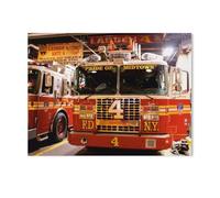 GSBRSNTS Sapeurs-pompiers de New York, F.D.N.Y.，Peinture par Numéro Kits pour Adultes sur Toile Décoration De La Maison Art Image Cadeau（50x60cm） 19.6x23.6 pouces-AD75