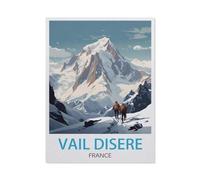 GSBRSNTS Val-d'Isère, France，Peinture par Numéro Kits pour Adultes sur Toile Décoration De La Maison Art Image Cadeau（50x60cm） 19.6x23.6 pouces-W11