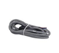 GSC 001102964 001102964 Câble textile 1,5 m (2 x 0,75 mm) avec interrupteur noir et blanc