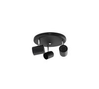 GSC Spot de Plafond 3 éléments Circulaire GU10 Noir 001905362