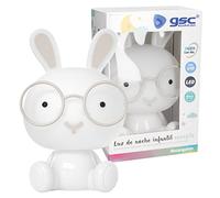 GSC Veilleuse enfant LED Bunny 2,5W RGB + batterie rechargeable lumière du jour Blanc