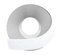 GSCIT Club Bande de bord en mélamine, 3,8 cm x 7,6 m avec adhésif thermofusible pré-collé pour bord d'armoire, bordure flexible en placage blanc pour meubles et table