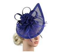 GSCLZ Accessoires for cheveux for femmes, bandeau en maille for mariage, fête du thé, pince à, chapeau bibi(Royal Blue)