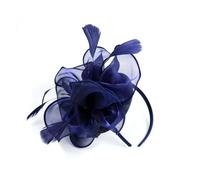 GSCLZ Chapeaux bibi élégants for femmes - de fête, mariage, cocktail, fleurs, plumes, pince à cheveux(Blue)