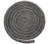 GSCLZ Joint Insert CheminéE 18/20mm x 2m Noir poêle feu Corde poêle à Bois Auto-adhésif en Fibre de Verre cheminée Porte Cordon d'étanchéité Ruban d'étanchéité de Remplacement.(20mm)