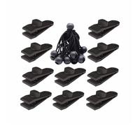 GSCLZ Lot de 10, 20 ou 30 Pinces Coupe-Vent for bâche de Tente, Pince Crocodile for auvent, Accessoires de Camping en Plein air(Style 2)