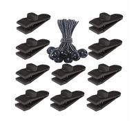 GSCLZ Lot de 10, 20 ou 30 Pinces Coupe-Vent for bâche de Tente, Pince Crocodile for auvent, Accessoires de Camping en Plein air(Style 3)