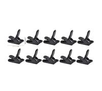 GSCLZ Lot de 10 ou 20 Pinces Robustes for Tente, Camping, auvent, équipement Fixe, Pince à mâchoire, Crochet(Black 10pcs)