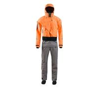 GSCLZ Manchettes et col Anti-éclaboussures en Latex for Hommes, Support de canoë-Kayak Eau Calme, océan, rivière(Orange,XX-Large)