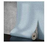 GSCLZ Panneau mural en mousse auto-adhésive de 50 cm, texture lin 3D, PVC, imperméable, insonorisé et amovible, for la décoration du salon maison(Light blue,50cmX10m)