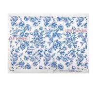GSCLZ Papier Décalque en Céramique De Fleur Bleue sous Glaçure