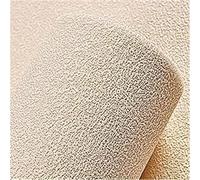 GSCLZ Papier peint 3D en mousse de lin, autocollant, PVC uni, épais et imperméable, for la rénovation des murs(Diatom Light Beige,50cmX1000cm)
