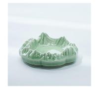 GSCLZ Pierre à encre en céramique en forme de montagne, support multifonction for stylo et pinceau à encre, for calligraphie, écriture, peinture(Green)