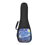 GSCLZ Sac de Transport épais 76 cm for Guitare Soprano, Concert, ténor, Baryton, Nuit étoilée, 21, 23, 24, 26 Pouces(21 inch)