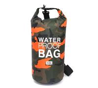 GSCLZ Sac étanche Portable Camouflage for Rafting, plongée, Natation, Trekking, 2/5/10/15/20/30 L, revêtement PVC pour Le Kayak, La PêChe Et Le Bateau(10L Orange)