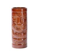 GSCLZ Tasse Tiki Hawaïenne Idole Indienne Totem Statue Crâne Bar DIY Verre à Cocktail Mélange Vin Smoothies Bol Conteneur(Design 9)