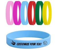 GSCSP Bracelet en caoutchouc Temeite, matériau respectueux de l'environnement, 100% silicone, design tendance et sans frais, convient à tous les âges, bracelet en silicone arc-en-ciel