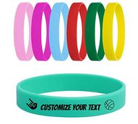 GSCSP Bracelet en caoutchouc Temeite, matériau respectueux de l'environnement, convient à tous les âges, bracelet en silicone arc-en-ciel