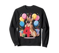 GSD Chien 4ème Anniversaire Garçon Fille 4 ans 4 ans Berger Allemand Sweatshirt